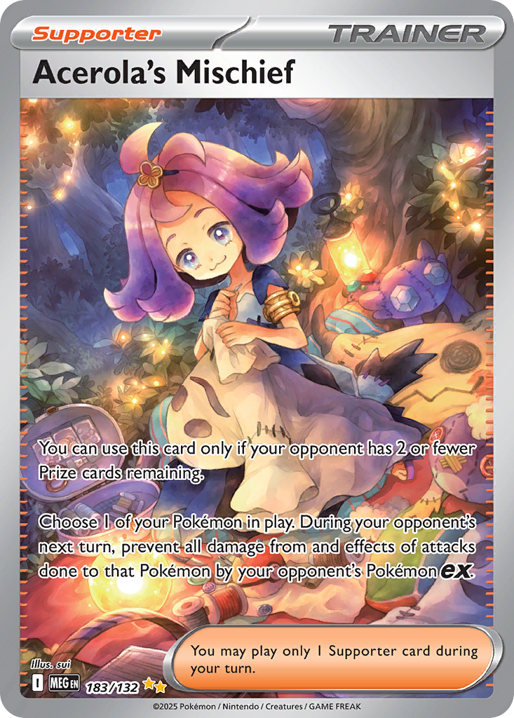 Acerola's Mischief 183/132 Special Illustration Rare | Mega Evolution | Pokemon Card