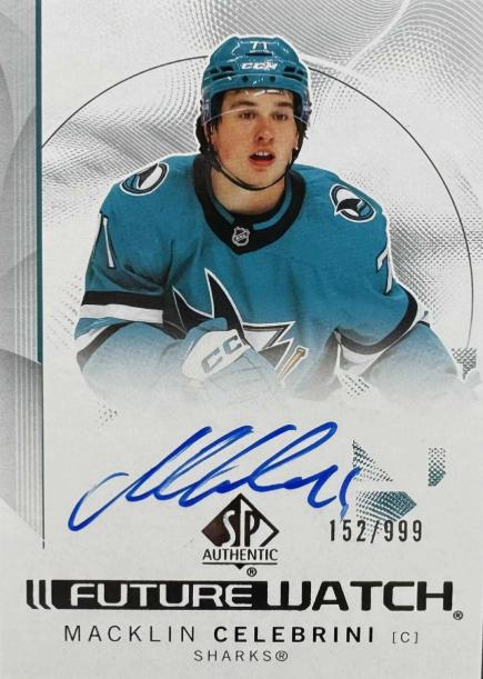 Macklin Celebrini #184 San Jose Sharks | 2024-25 SP Authentic | NHL Trading Card
