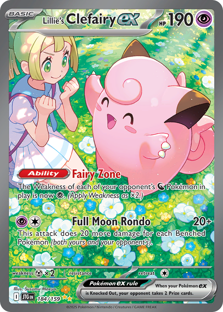 Lillie's Clefairy ex 184/159 Special Illustration Rare | Journey Together | Pokemon Card