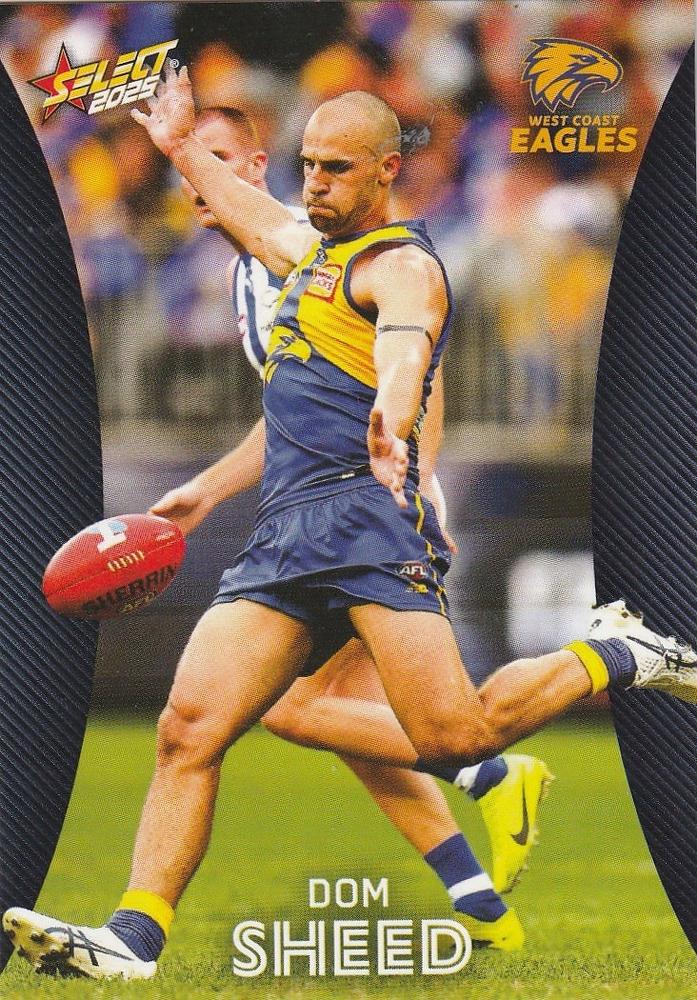 Dom Sheed #185 West Coast Eagles | 2025 Select AFL Footy Stars | Trading Card