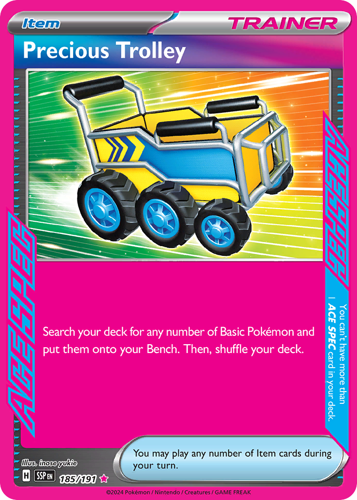 Precious Trolley 185/191 ACE SPEC Rare | Surging Sparks | Pokemon Card