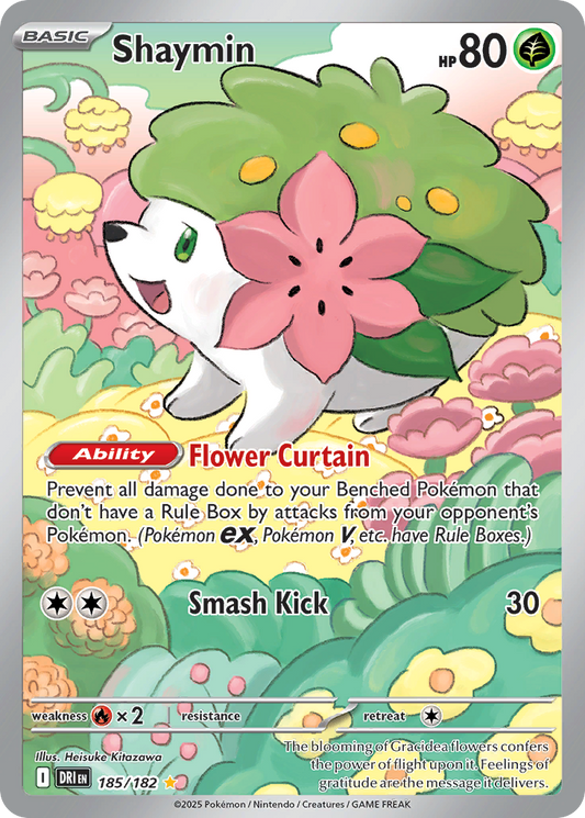Shaymin 185/182 Illustration Rare | Destined Rivals | Pokemon Card