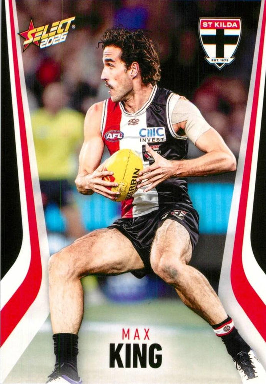 Max King #186 St. Kilda Saints | 2026 Select AFL Footy Stars | Trading Card