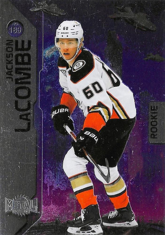 Jackson LaCombe #189 Anaheim Ducks | 2023-24 SkyBox Metal Universe | NHL Trading Card