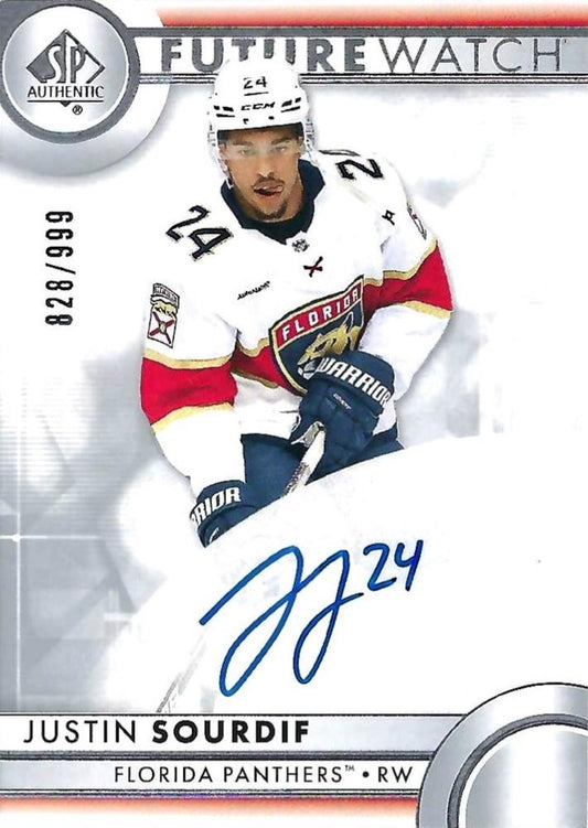 Justin Sourdif #189 Florida Panthers | 2023-24 SP Authentic | NHL Trading Card