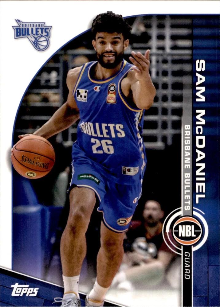 Sam McDaniel #18 Brisbane Bullets | 2023-24 Topps NBL | NBL Trading Card