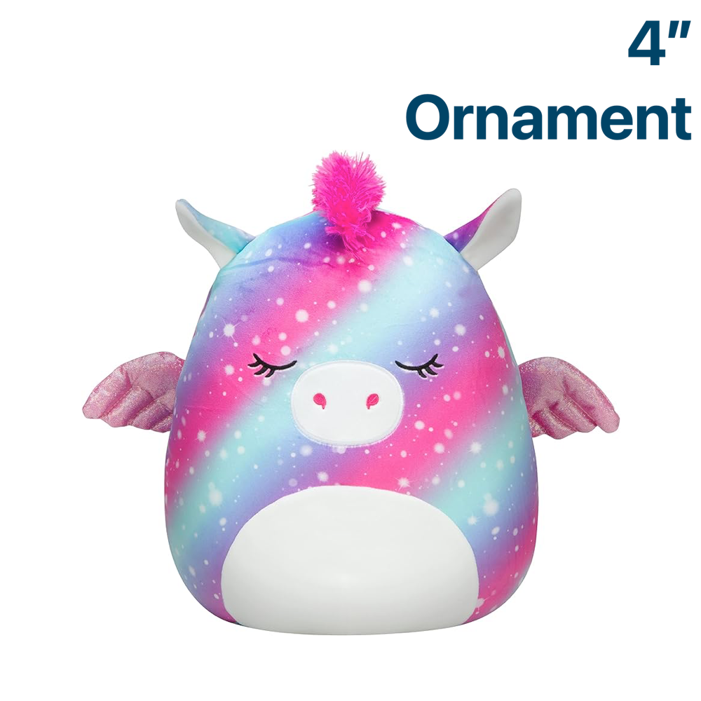 Faisah the Pega-Corn ~ Holiday 4" Ornament Squishmallow Plush