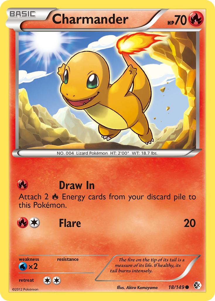 Charmander 18/149 Common | Boundaries Crossed | Pokemon Card
