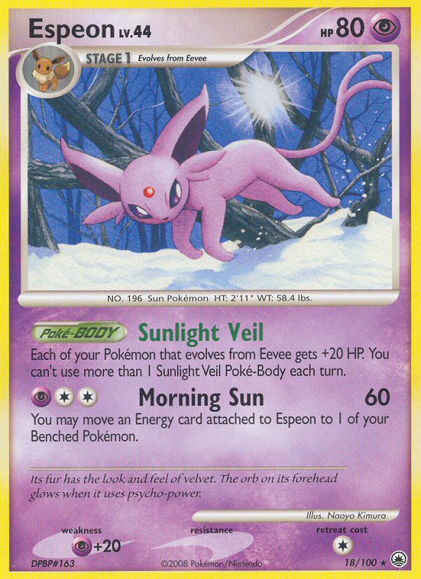 Espeon 18/100 Rare | Majestic Dawn | Pokemon Card