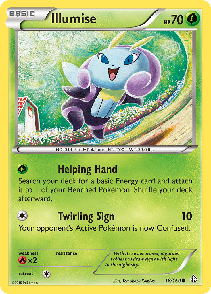 Illumise 18/160 Common | Primal Clash | Pokemon Card