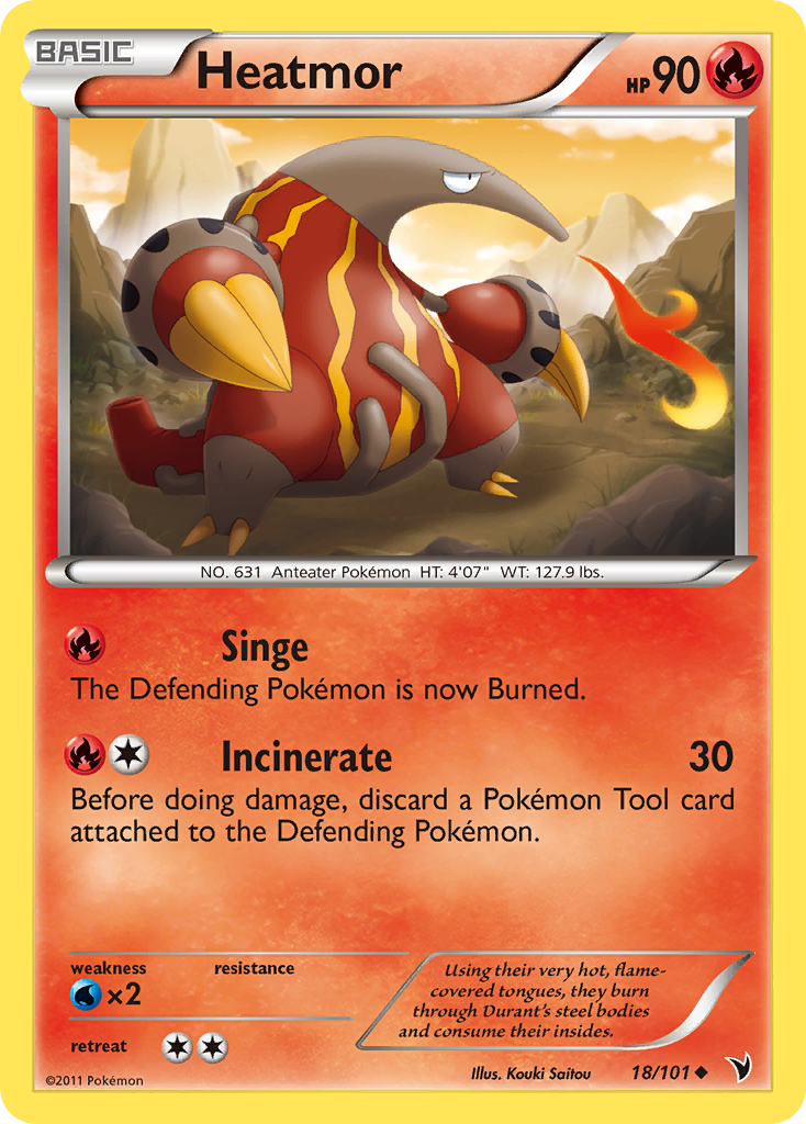 Heatmor 18/101 Uncommon | Noble Victories | Pokemon Card