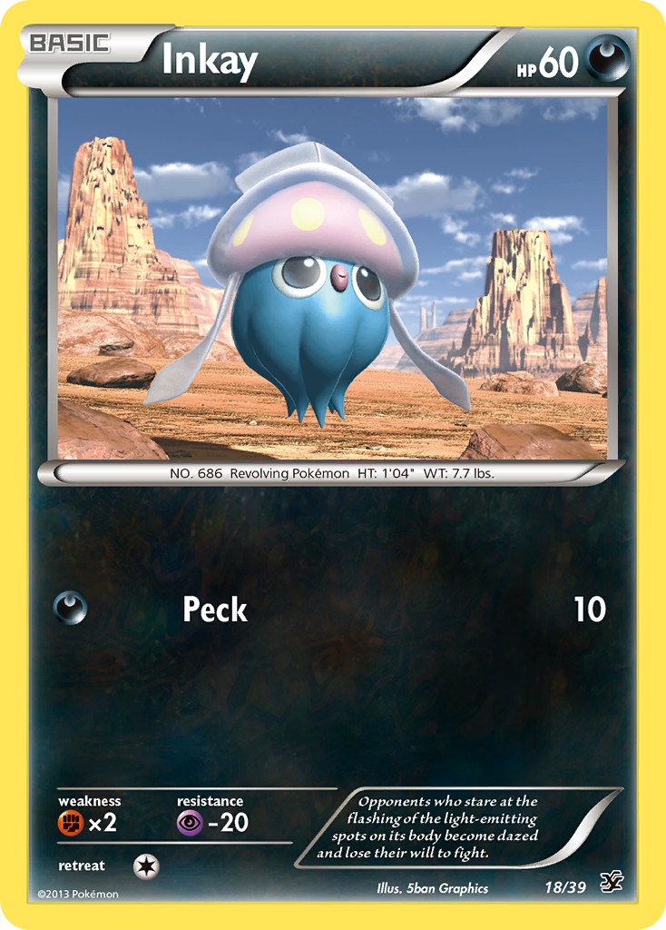 Inkay 18/39 | Kalos Starter Set | Pokemon Card