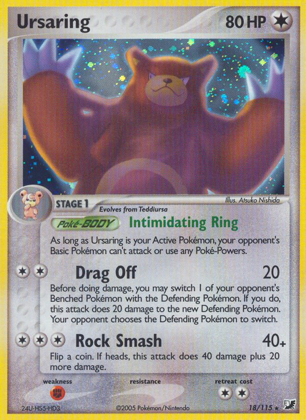 Ursaring 18/115 Rare Holo | Unseen Forces | Pokemon Card