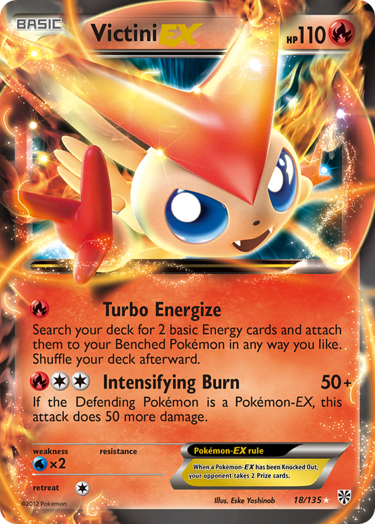 Victini-EX 18/135 Rare Holo EX | Plasma Storm | Pokemon Card