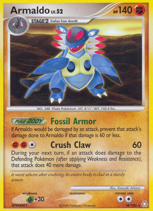 Armaldo 18/146 Rare | Legends Awakened | Pokemon Card