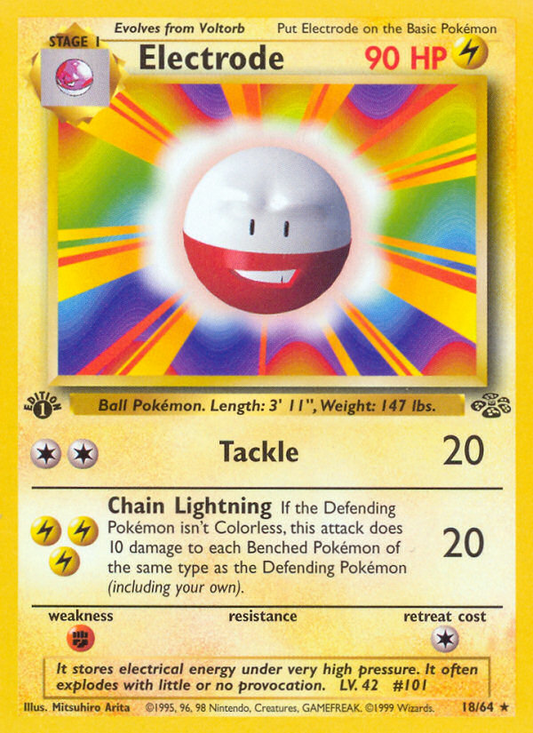 Electrode 18/64 Rare | Jungle | Pokemon Card