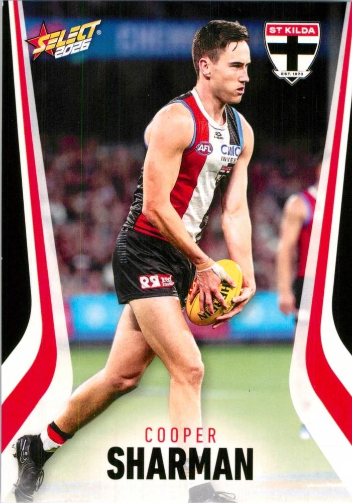 Cooper Sharman #190 St. Kilda Saints | 2026 Select AFL Footy Stars | Trading Card
