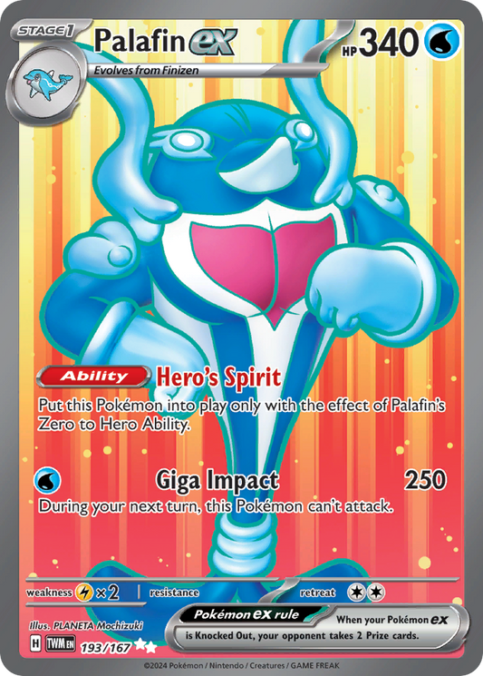Palafin ex 193/167 Ultra Rare | Twilight Masquerade | Pokemon Card