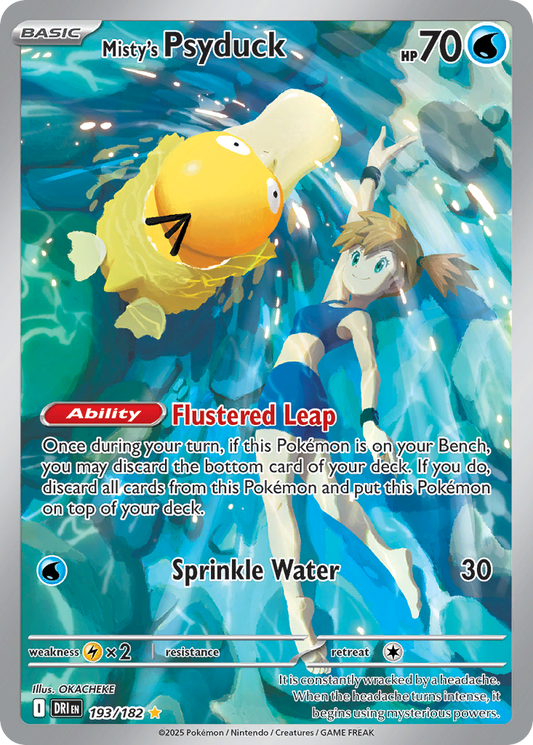 Misty's Psyduck 193/182 Illustration Rare | Destined Rivals | Pokemon Card