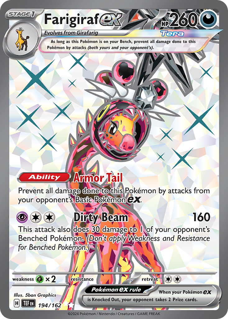 Farigiraf ex 194/162 Ultra Rare | Temporal Forces | Pokemon Card