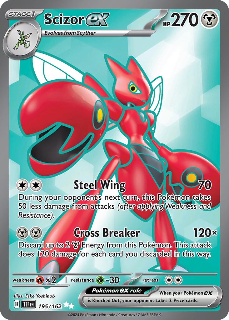 Scizor ex 195/162 Ultra Rare | Temporal Forces | Pokemon Card