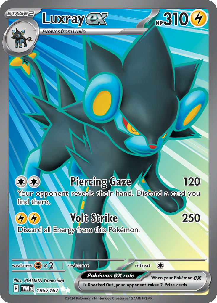 Luxray ex 195/167 Ultra Rare | Twilight Masquerade | Pokemon Card