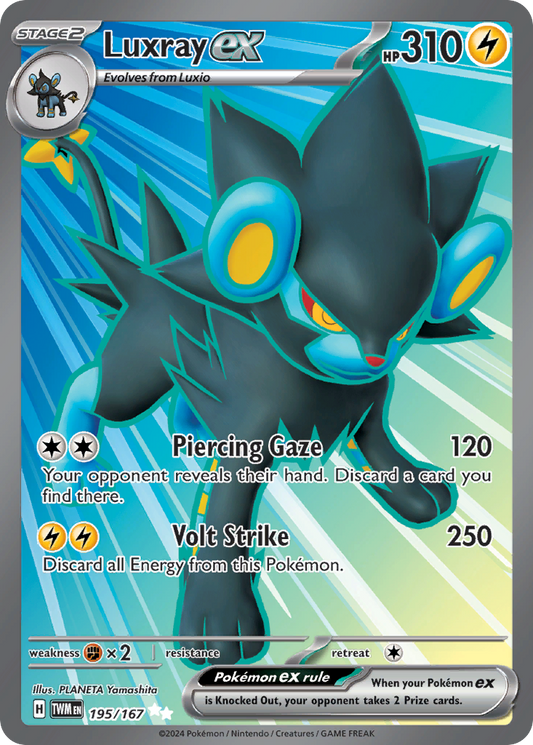 Luxray ex 195/167 Ultra Rare | Twilight Masquerade | Pokemon Card