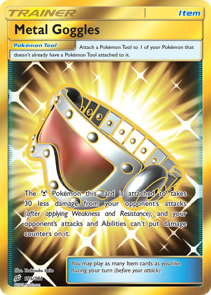 Metal Goggles 195/181 Rare Secret | Team Up | Pokemon Card