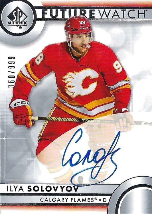 Ilya Solovyov #196 Calgary Flames | 2023-24 SP Authentic | NHL Trading Card
