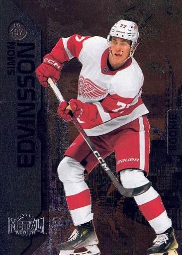 Simon Edvinsson #197 Detroit Red Wings | 2023-24 SkyBox Metal Universe | NHL Trading Card