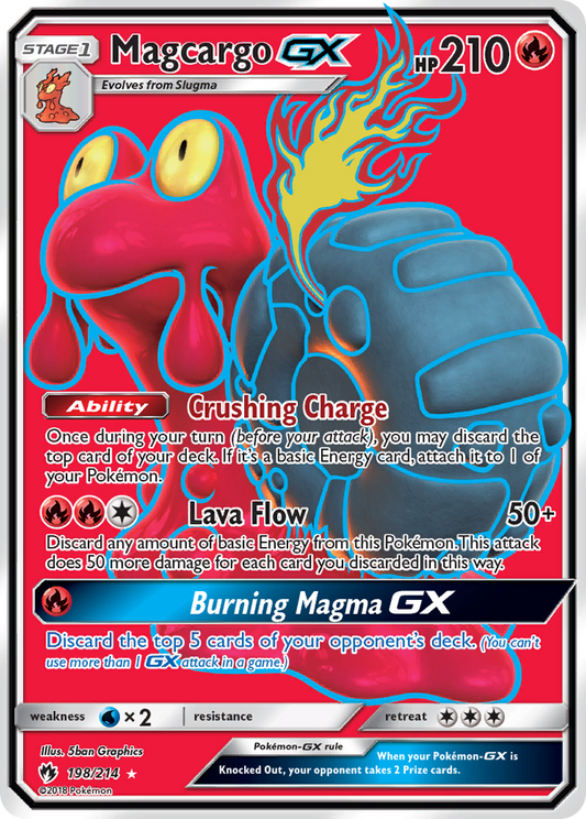 Magcargo-GX 198/214 Rare Ultra | Lost Thunder | Pokemon Card
