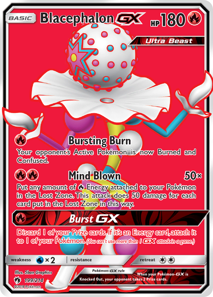 Blacephalon-GX 199/214 Rare Ultra | Lost Thunder | Pokemon Card