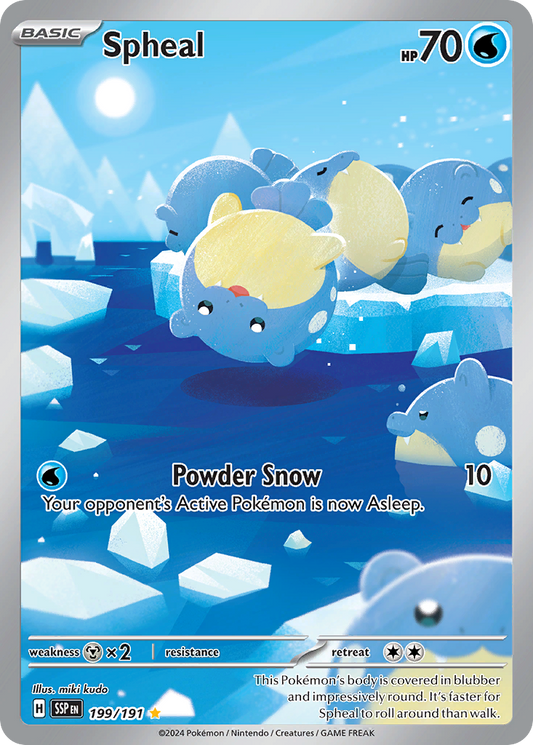 Spheal 199/191 Illustration Rare | Surging Sparks | Pokemon Card