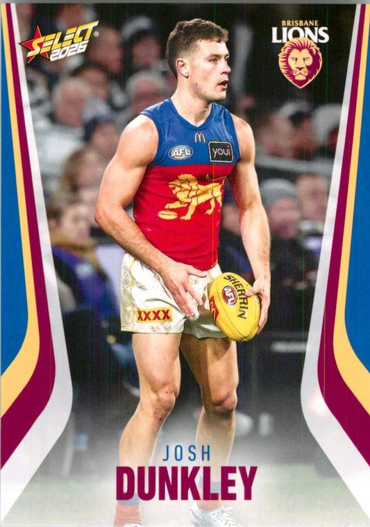 Josh Dunkley #19 Brisbane Lions | 2026 Select AFL Footy Stars | Trading Card