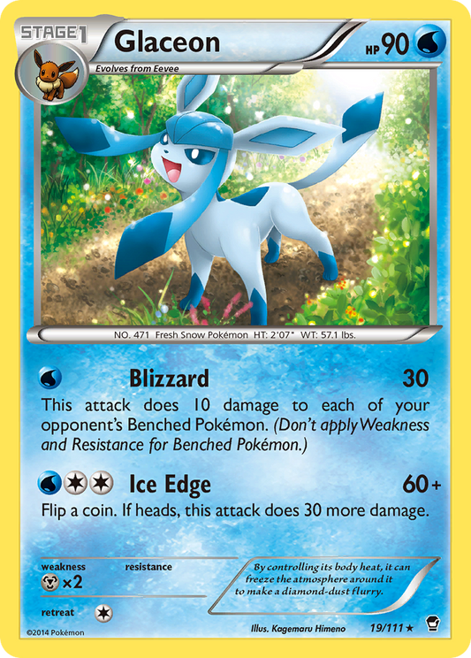 Glaceon 19/111 Rare | Furious Fists | Pokemon Card