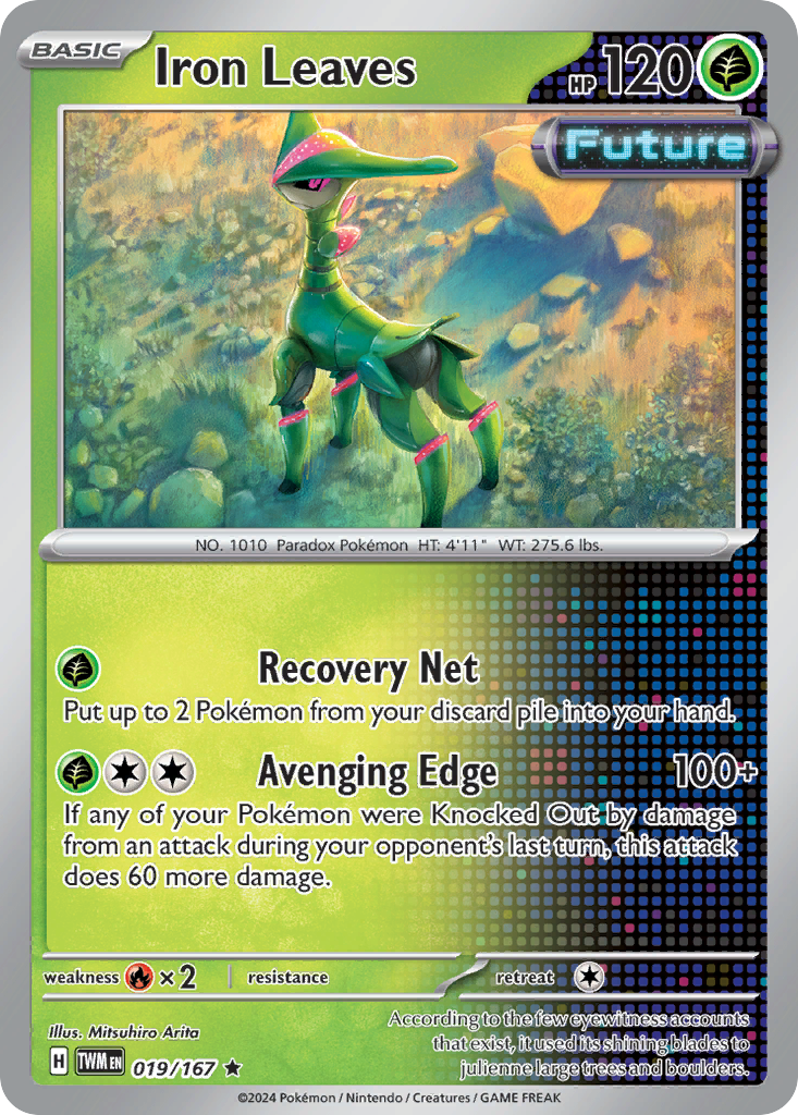 Iron Leaves 19/167 Rare Holo | Twilight Masquerade | Pokemon Card