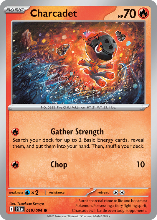 Charcadet 19/94 Common | Phantasmal Flames | Pokemon Card
