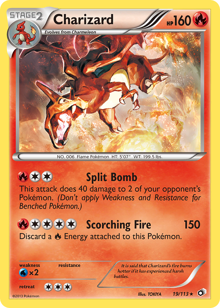 Charizard 19/113 Rare Holo | Legendary Treasures | Pokemon Card