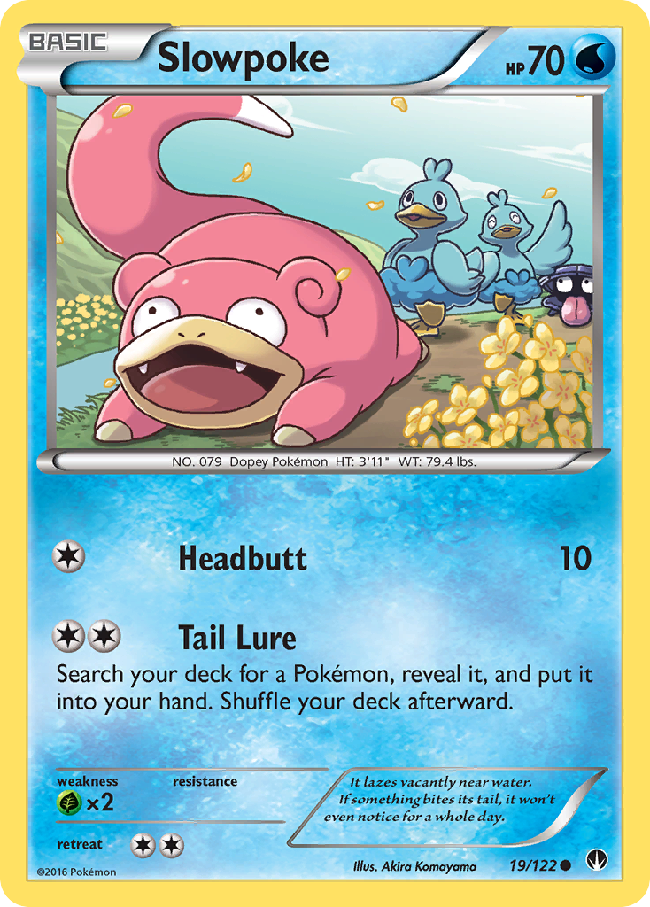 Slowpoke 19/122 Common | BREAKpoint | Pokemon Card