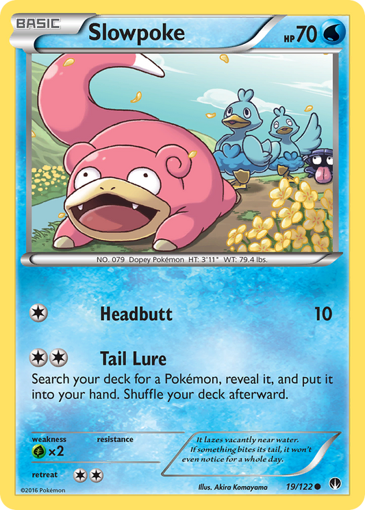 Slowpoke 19/122 Common | BREAKpoint | Pokemon Card
