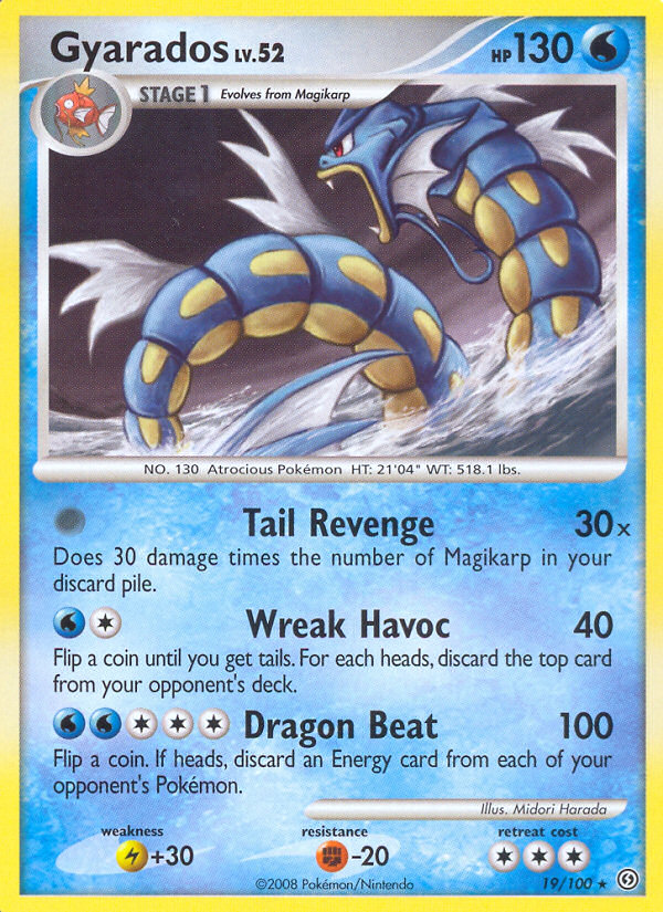 Gyarados 19/100 Rare Holo | Stormfront | Pokemon Card – Brickheads