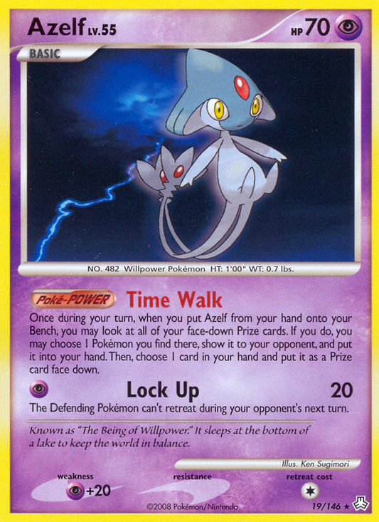 Azelf 19/146 Rare | Legends Awakened | Pokemon Card