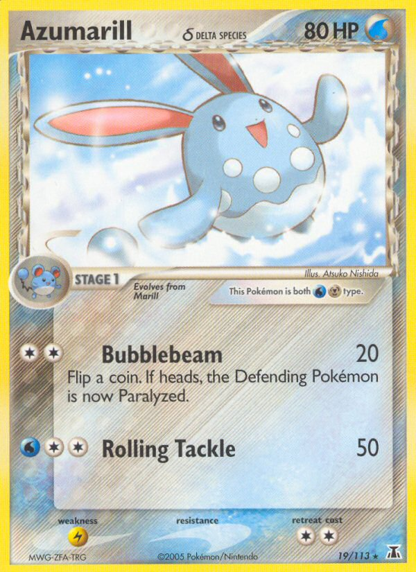 Azumarill δ 19/113 Rare | Delta Species | Pokemon Card
