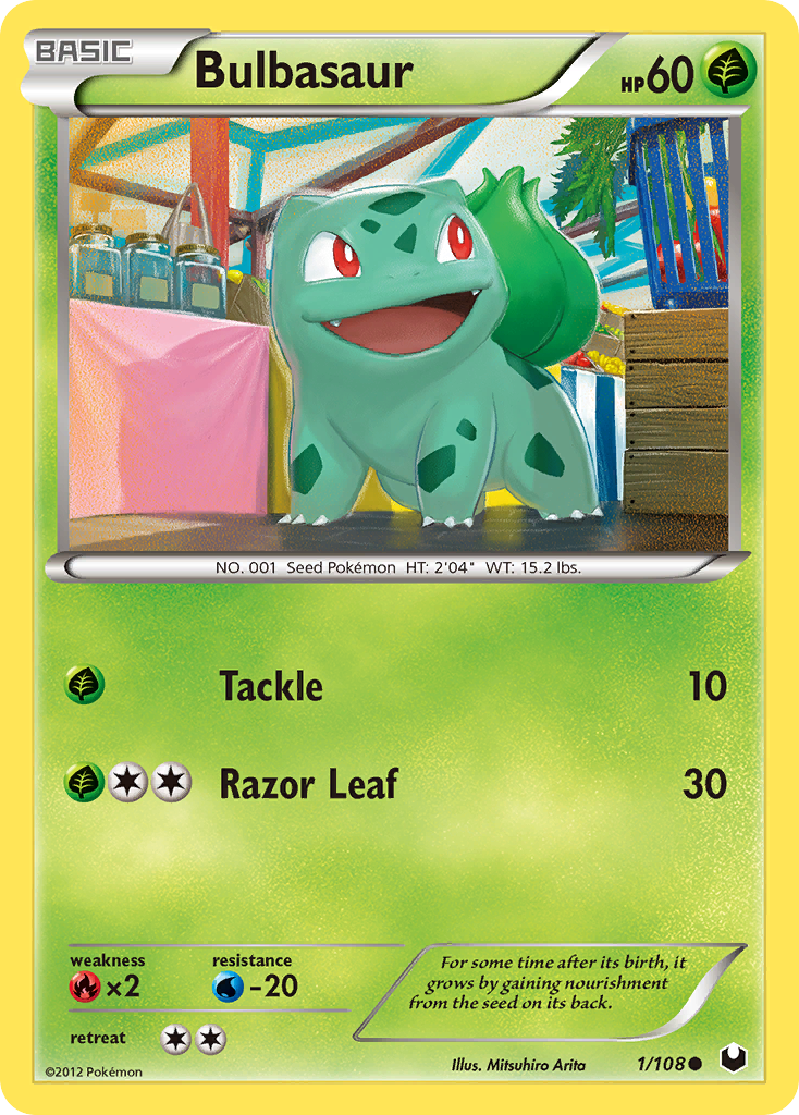 Bulbasaur 1/108 Common | Dark Explorers | Pokemon Card