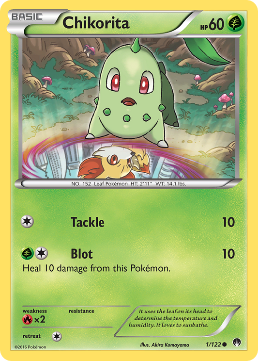 Chikorita 1/122 Common | BREAKpoint | Pokemon Card