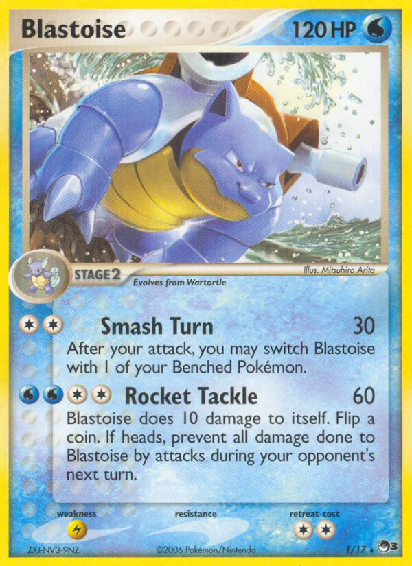 Blastoise 1/17 Rare | POP Series 3 | Pokemon Card