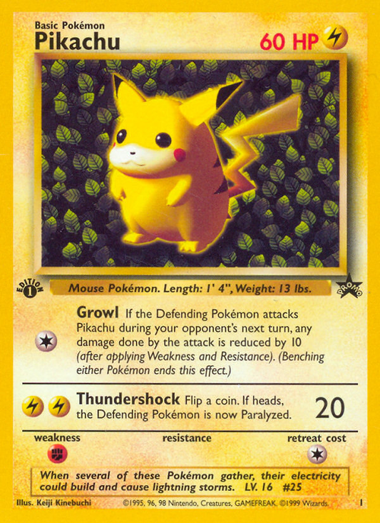 Pikachu 1/53 Promo | Wizards Black Star Promos | Pokemon Card