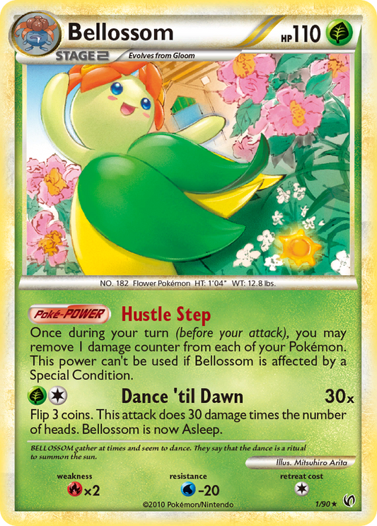 Bellossom 1/90 Rare Holo | HS—Undaunted | Pokemon Card