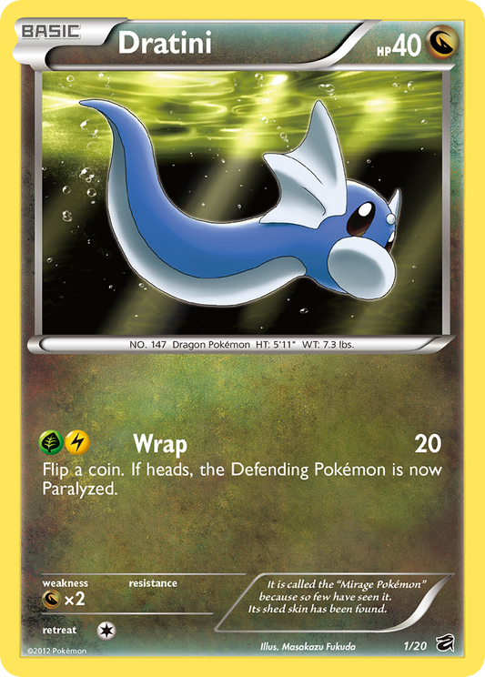 Dratini 1/20 Rare Holo | Dragon Vault | Pokemon Card