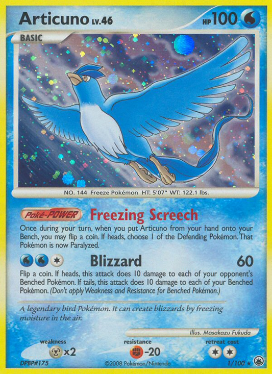Articuno 1/100 Rare Holo | Majestic Dawn | Pokemon Card